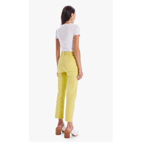 MOTHER The Tomcat Citron High Rise Straight Leg Denim Jeans Size 25 - Picture 3 of 10
